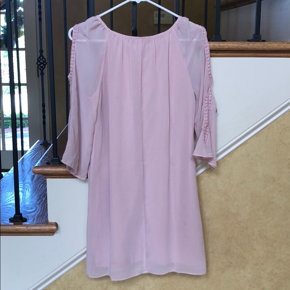 Amy Byer Light Pink Sheer Dress - Picture 2 of 5
